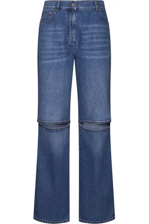 J.W.Anderson Dames, Jeans, Blauw, Maat: 3XS Katoen