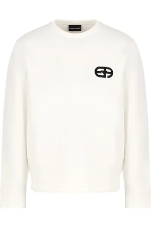 Emporio Armani Heren, Sweatshirts & Hoodies, Wit, Maat: S Katoen