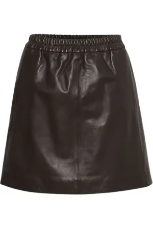 INWEAR Dames, Rokken, Bruin, Maat: 2XS Leer