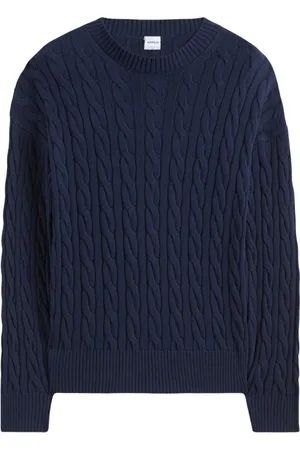 Aspesi Heren, Truien, Blauw, Maat: M Katoen
