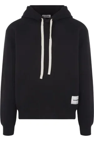 Jil Sander Heren, Sweatshirts & Hoodies, Zwart, Maat: S Katoen