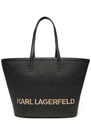 Karl Lagerfeld Dames, Tassen, Zwart, Maat: ONE Size Katoen