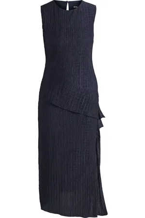 HUGO BOSS Dames, Jurken, Blauw, Maat: L Poliester