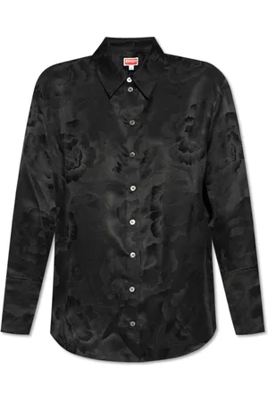 Kenzo Dames, Blouses & Shirts, Zwart, Maat: S Zijde