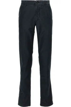 Incotex Heren, Broeken, Blauw, Maat: W40 Katoen