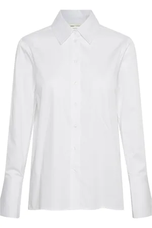 INWEAR Dames, Blouses & Shirts, Wit, Maat: M Katoen