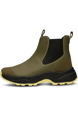 Woden Dames, Schoenen, Groen, Maat: 38 EU Leer