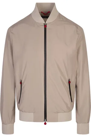 Kiton Heren, Jassen, Bruin, Maat: XL Nylon