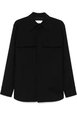 Jil Sander Heren, Overhemden, Zwart, Maat: M