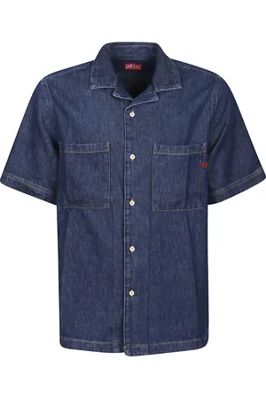 Diesel Heren, Overhemden, Blauw, Maat: M