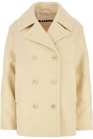 Jil Sander Dames, Mantels, Geel, Maat: S Wol