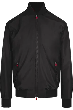 Kiton Heren, Jassen, Zwart, Maat: XL Poliester