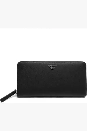 Emporio Armani Heren, Accessoires, Zwart, Maat: ONE Size Leer