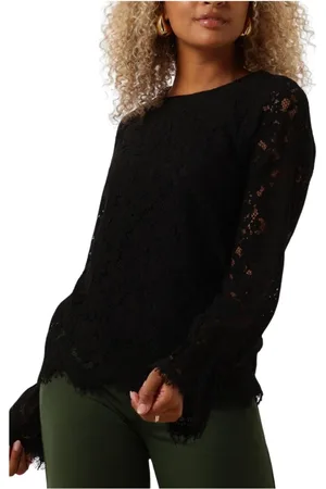 Y.A.S Dames, Blouses & Shirts, Zwart, Maat: L