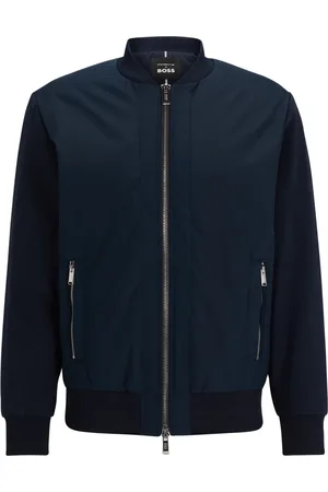 HUGO BOSS Heren, Jassen, Blauw, Maat: L