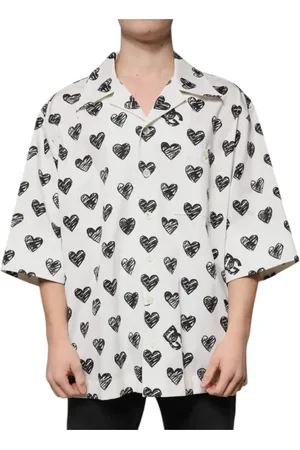 Dolce & Gabbana Heren, Overhemden, Wit, Maat: 2XL Katoen
