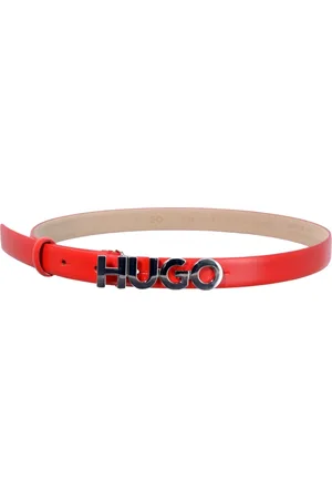 HUGO BOSS Dames, Accessoires, Rood, Maat: 80 CM Leer