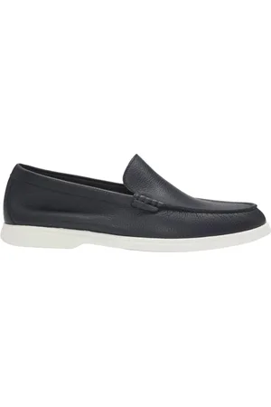 HUGO BOSS Heren, Schoenen, Blauw, Maat: 45 EU Leer