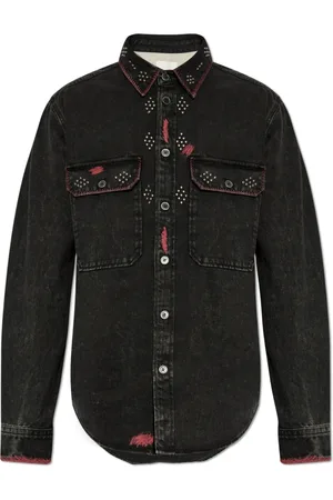 Isabel Marant Heren, Jassen, Zwart, Maat: M Denim