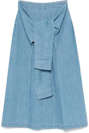Fabiana Filippi Dames, Rokken, Blauw, Maat: XS Katoen