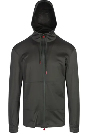 Kiton Heren, Sweatshirts & Hoodies, Groen, Maat: L Katoen