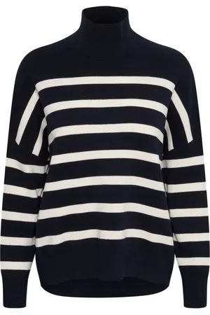INWEAR Dames, Truien, Blauw, Maat: XS Katoen
