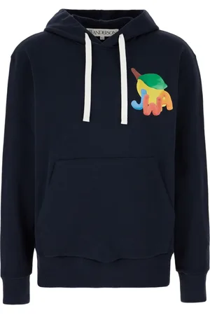 J.W.Anderson Heren, Sweatshirts & Hoodies, Blauw, Maat: XS Katoen