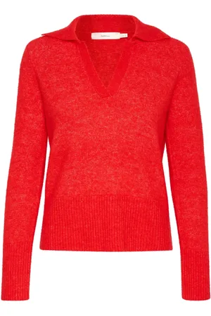 INWEAR Dames, Truien, Rood, Maat: M Wol