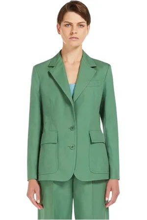 Max Mara Dames, Jassen, Groen, Maat: XS Katoen