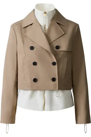 Mackage Dames, Jassen, Bruin, Maat: XS Katoen