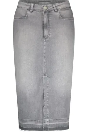 Para Mi Dames, Rokken, Grijs, Maat: XL Denim