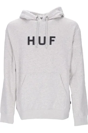 Huf Heren, Sweatshirts & Hoodies, Grijs, Maat: XL Katoen