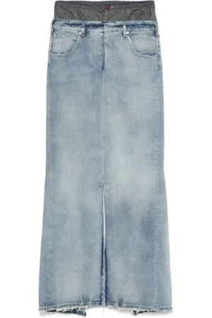 Maison Margiela Dames, Rokken, Blauw, Maat: S