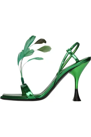 3Juin Dames, Schoenen, Groen, Maat: 36 EU Leer