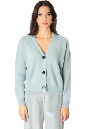 Max Mara Dames, Truien, Blauw, Maat: M Katoen