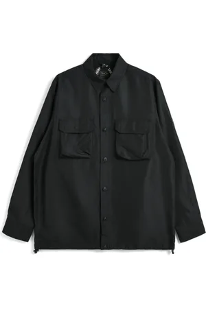 TAION Heren, Overhemden, Zwart, Maat: XL Nylon