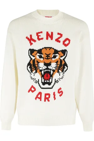 Kenzo Heren, Truien, Wit, Maat: L Katoen