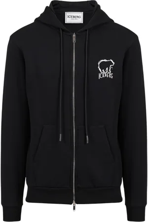Iceberg Heren, Sweatshirts & Hoodies, Zwart, Maat: M Katoen