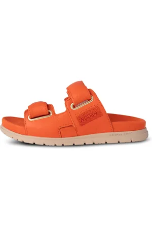 Woden Dames, Schoenen, Oranje, Maat: 37 EU Leer