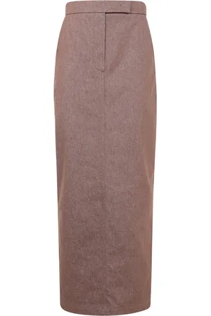 Max Mara Dames, Rokken, Bruin, Maat: M Denim