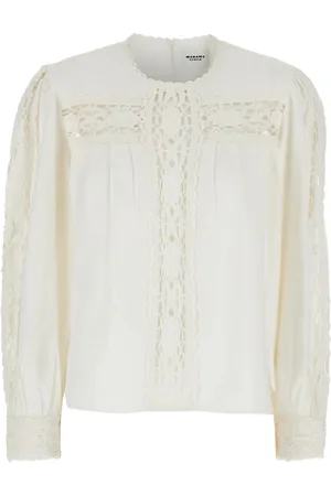 Isabel Marant Dames, Blouses & Shirts, Wit, Maat: M Katoen
