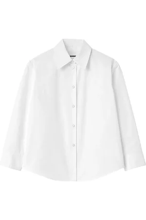 Jil Sander Dames, Blouses & Shirts, Wit, Maat: S Katoen