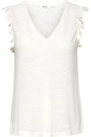 Cream Dames, Tops, Wit, Maat: 2XL Jersey