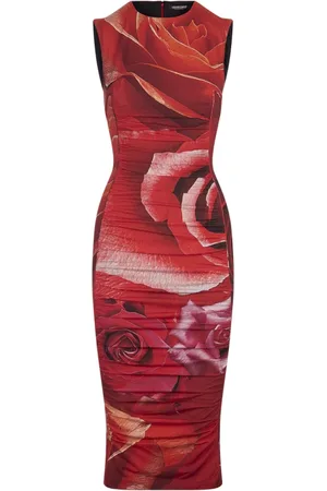 Roberto Cavalli Dames, Jurken, Rood, Maat: S Polyamide