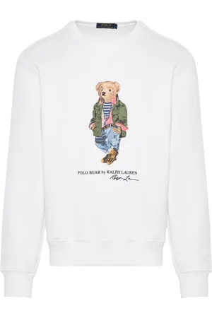 Ralph Lauren Heren, Sweatshirts & Hoodies, Wit, Maat: M Katoen