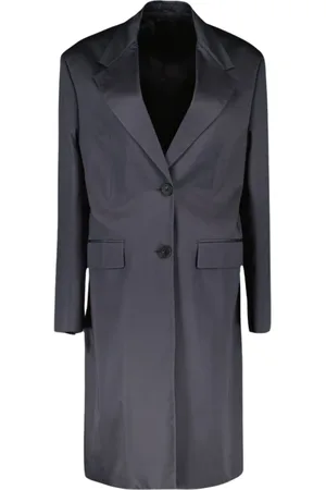 Prada Dames, Mantels, Grijs, Maat: XS Katoen