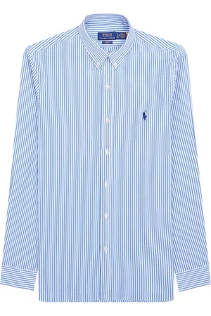 Ralph Lauren Heren, Overhemden, Blauw, Maat: 2XL Katoen