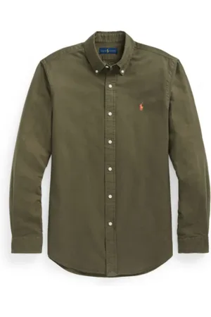 Ralph Lauren Heren, Overhemden, Groen, Maat: XL Katoen