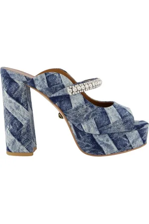 Kurt Geiger Dames, Schoenen, Blauw, Maat: 39 EU Leer