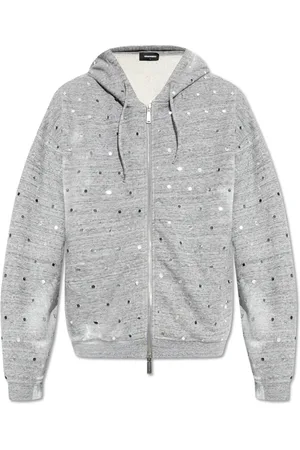Dsquared2 Heren, Sweatshirts & Hoodies, Grijs, Maat: L Katoen